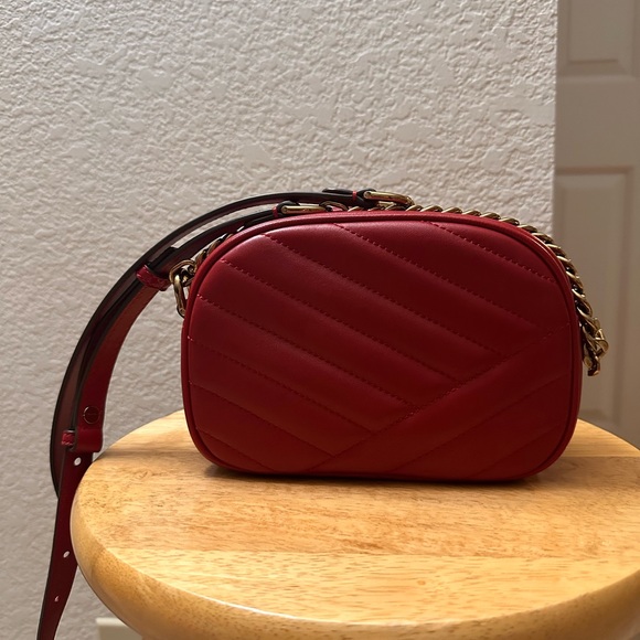 Tory Burch Red Calf Leather Crossbody Bag - Picture 2 of 4